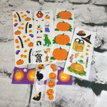 Vintage Halloween Scrapbooking Stickers Lot Pumpkins Candy Trick-Or-Treat - £9.34 GBP