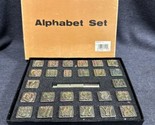 Vintage Leather Craftool Midas 3/4 Inch Metal Stamp Alphabet Full Set - £27.53 GBP