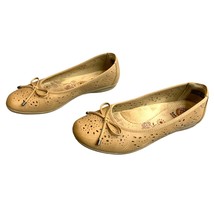 Earth Spirit Gelron Womens Size 8.5 Flat Ballet Slip On Tan Shoes Faux Leather B - £13.23 GBP