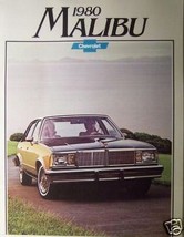 1980 Chevrolet Malibu Original Color Brochure - $5.00