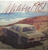 1981 Chevrolet Malibu Original Sales Brochure - $5.00