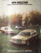 1974 Chevrolet Station Wagons Brochure - Caprice Estate, Malibu, Bel Air & More - $5.00