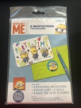 Despicable Me Minions Party Invitations 8pk - Despicable Me Party Supplies - £4.74 GBP