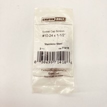 Crown Bolt 10-24 x 1-1/2 in. Internal Hex Socket Cap-Head Cap Screw (2-P... - $3.38 CAD