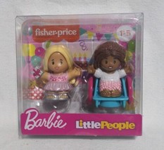 Fisher-Price Little People Barbie Birthday Party Set (2 Girls, 1 Wheelchair) NEW - $14.89