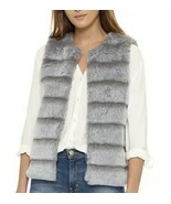 Joie Women’s Andrina Faux Fur Grey Vest Size Medium - $1,036.70 MXN