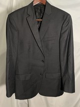 Tasso Elba 42L Charcoal Wool &amp; Cashmere Blazer Sport Coat Jacket - $44.44