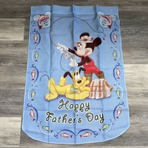 Hamilton Collection-Mickey &amp; Friends Holiday Flag HAPPY FATHERS DAY DAD-... - £29.17 GBP