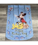 Hamilton Collection-Mickey &amp; Friends Holiday Flag HAPPY FATHERS DAY DAD-... - £28.76 GBP