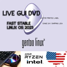 Gentoo Linux GUI Live Installer DVD 2023 Lastest Full Version Same Day Shipping! - £7.03 GBP