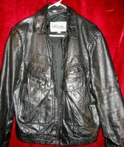 Mens Wilsons Genuine Leather Jacket Coat Thick 44  - £35.20 GBP