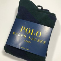 Polo Ralph Lauren Repo- Stripe Sock 2 Pack. Hunter Green/Navy. Nwt - £13.30 GBP