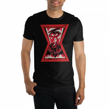 Marvel Studios Black Widow Movie Character in Symbol T-Shirt Black - £22.92 GBP