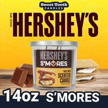 Candle - Hershey&#39;s S&#39;mores Scented Candle 14oz -   HERSHEYS SMORES 14 OZ - £14.18 GBP