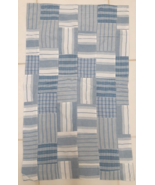 Ralph Lauren GRACIE Chambray Blue White Patchwork KING Pillow Sham Cover... - £133.89 GBP