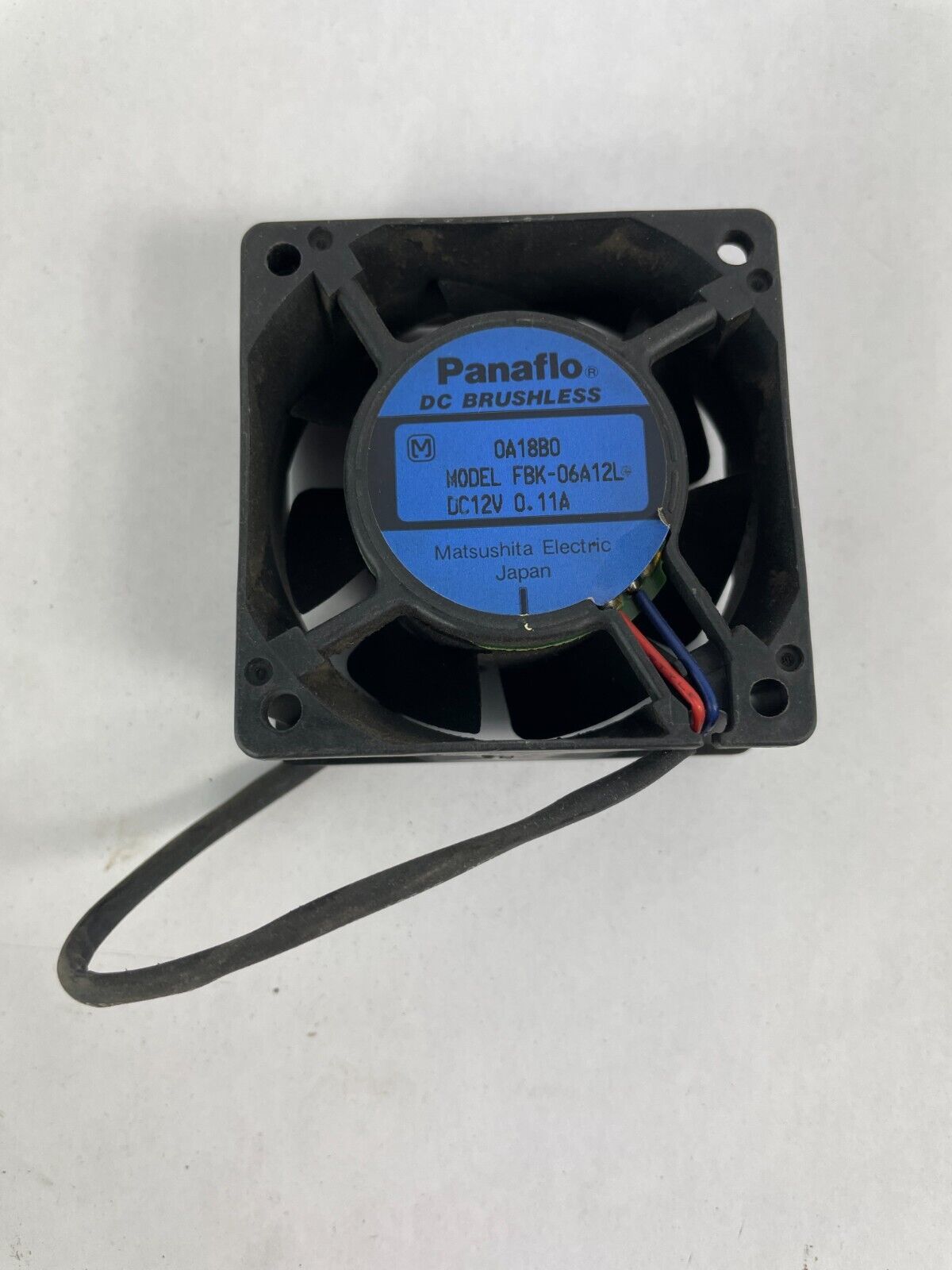 Panaflo DC Brushless FBK - 06A12L Matsushita DC12V 2 - Wire CPU Cooling Fan - $14.84