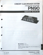 Yamaha PN90 Crossover Network for Speaker System Original Service Manual... - $34.64