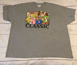 Super Mario Brothers Mens Size 5XL T-Shirt Logo Swamped Giant Sea Of Cha... - $12.73