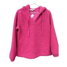New Loft Top Pullover Womens Small Hooded Popcorn Pink - BC - $24.93