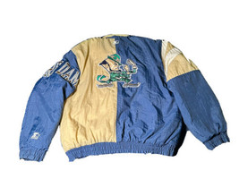 Vintage 90&#39;s Starter Men&#39;s M Notre Dame Fighting Irish Back Logo Jacket ... - £51.26 GBP