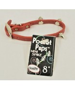 OmniPet Pocket Pups Mini Spike Pet Dog Collar (Red) - 8 inch Collar (New) - $8.52