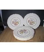 7 Vintage Royal Doulton GRANTHAM Dinner Plates 10 1/4&quot; Floral England Ex... - £74.95 GBP