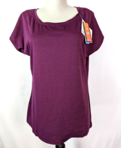 Mountain Warehouse purple IsoCool Dynamic Panna Womens Loose Tee size 6 - £7.84 GBP