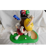 M Ms  Red Yellow Mulligan Ville with Brown Bag Candy Dispenser - €11,15 EUR