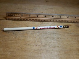 Vintage Wonder Bread SLO-BAKED Advertising Pencil Red Blue Yellow Bubbles - $24.74