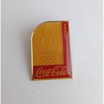 Vintage Coca-Cola Tanzania With Olympic Torch Olympic Lapel Hat Pin - $10.19