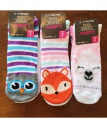 Womens socks, Pack of 6 animal critter novelty sock, llama owl fox - £13.66 GBP