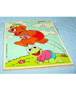 1983 Wooden Playskool Puzzle-Henson Associates-Baby Kermit &amp; Fozzie-265-1 - $192.93 MXN