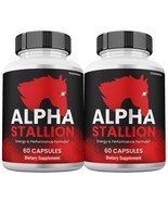 2 Pack Alpha Stallion Capsules for Men Max Strength Energy and Vitality ... - $1,456.26 MXN