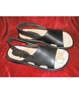 NIB Mens Donald Pliner Black Sandals Leather 12 M Italy - £67.93 GBP