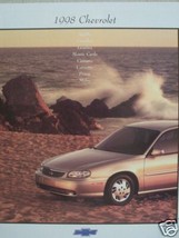 1998 Chevrolet Cars Full Line Brochure - Malibu, Camaro, Corvette, Geo and More - $10.00