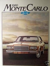 1980 Chevrolet Monte Carlo Original Color Brochure - £3.99 GBP