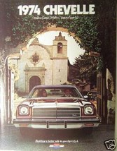 1974 Chevrolet Chevelle Brochure - Original - $5.00