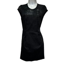 armani exchange black mesh top zip pocket dress Size 2 - £19.94 GBP