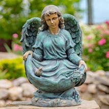 Zaer Ltd. Large Magnesium Angel Statues (Outdoor Safe) (45T Standing with Open  - £293.52 GBP+