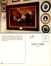 New York(NY) Auburn Seward House Signing the Alaska Treaty Painting VTG Postcard - £7.34 GBP