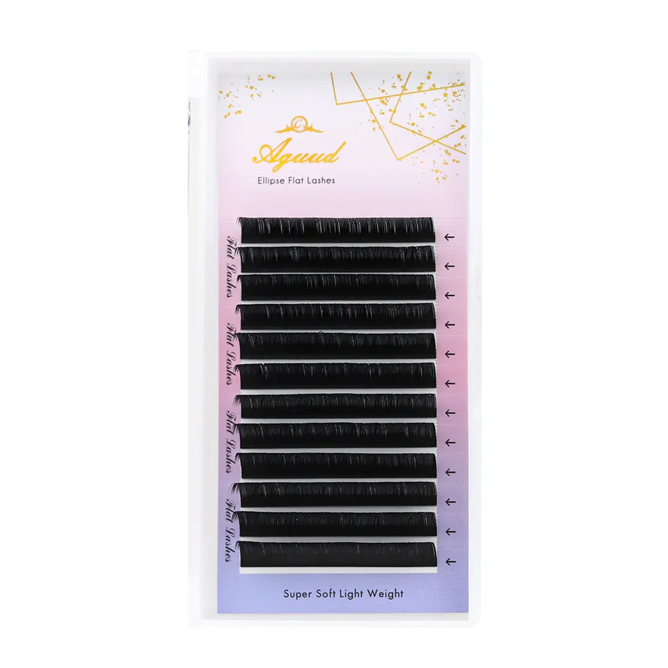  eyelash extension classic flat lashes matte natural soft split tips mink faux mink jet thumb200