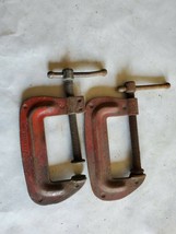  Vintage Judd 2&quot; &amp; Stanley 2&quot;  Steel C Clamp&#39;s  - £15.97 GBP