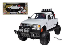2001 Ford F-150 XLT Flareside Supercab Off-Road Pickup Truck White 1/24 Diecast - £37.10 GBP