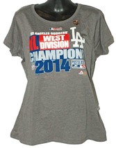 Los Angeles LA Dodgers NL West Division Champs - Women JR Small Grey Shi... - £9.38 GBP
