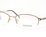 OU 63.452.02 Brown / Blass Gold Einzigartig Selten Brille 53 18 130mm - $95.18