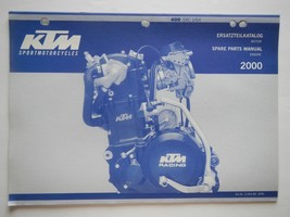 2000 KTM Spare Parts Manual Motor Engine 400 SXC USA English German - $34.64