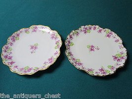 Bawo &amp; Dotter - William Guerin - POUYAT-ELITE Limoge 2 Lunchonette plates[a*4-1 - £60.33 GBP