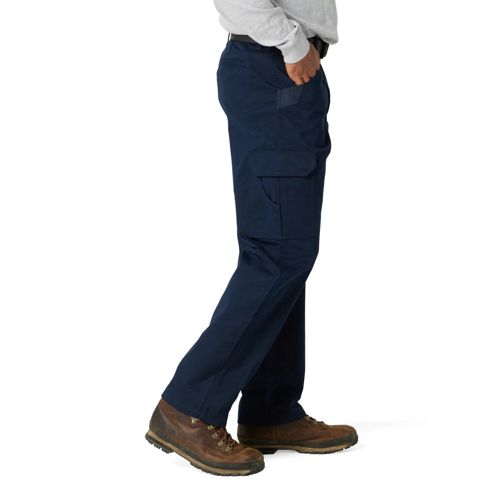 Men's Wrangler Workwear Relaxed Fit Cargo Pant, Blue Size 44 x 32 Item image 5