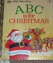 Golden Book - ABC is for Christmas - 5th Printing-1979 - £6.32 GBP