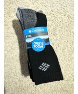 Columbia Men&#39;s Crew Socks 4 Pack Black Gray Marl Size 6-12 Full Cushion NEW - €17,02 EUR